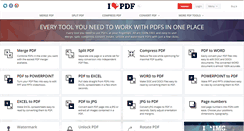 Desktop Screenshot of ilovepdf.com